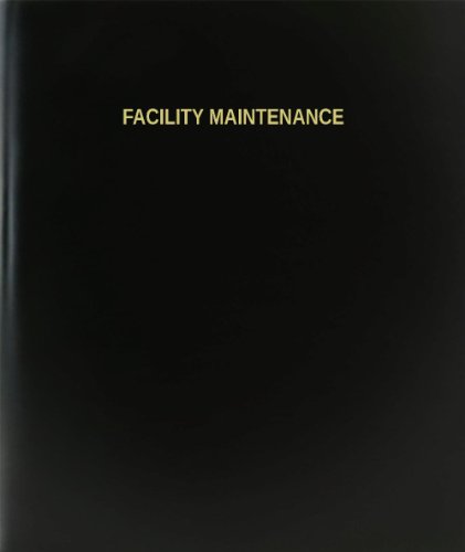 BookFactory Facility Maintenance Log Book/Journal/Logbook, Black Hardbound (XLog-120-7CS-A-L-Black(Facility Maintenance Log Book))