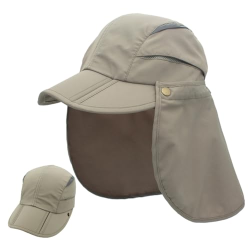 Connectyle Men's Fishing & Golf Hat SPF 50+ with Neck Flap