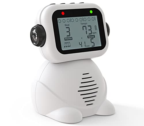 Ueteto Metrônomo, Metrônomo De Voz Digital Com Temporizador, Metrônomo Eletrônico Recarregável Com 8 Opções De Tons