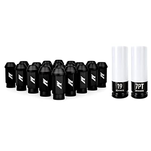 Mishimoto Aluminum Locking Lug Nuts 1/2 X 20, 23pc Set, Black by Mishimoto - Used condition - US$51.08