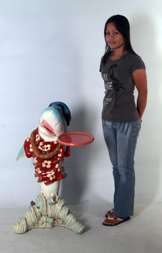 LM Treasures Small Shark Butler Statue