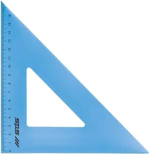 SDS Plastic 45 Degree Set Square, 33 cm Size, Blue