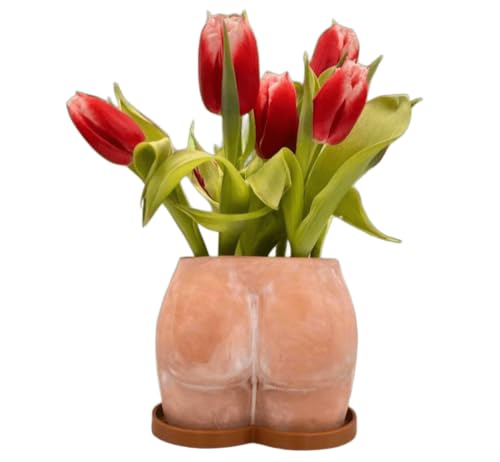 Handcrafted Terracotta Butt Planter with Drip Tray