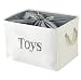 INough Toy Storage Bins for Baby, Fabric Toy Bin Storage Baskets with Handles for Organizing, for Home/Nursery/Kitchen/Office/Closet/Shelf Baskets, 16 x 12.2 x 11 Inches (Large)