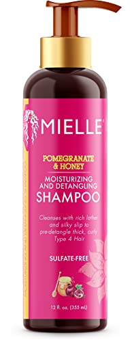 Mielle Organics Pomegranate & Honey Leave-In Conditioner For Thick, Curly Type 4 Hair, Moisturizing Curl Primer, And Detangler, Prevents Frizz, For Damaged Hair, Easy To Apply #TOP4