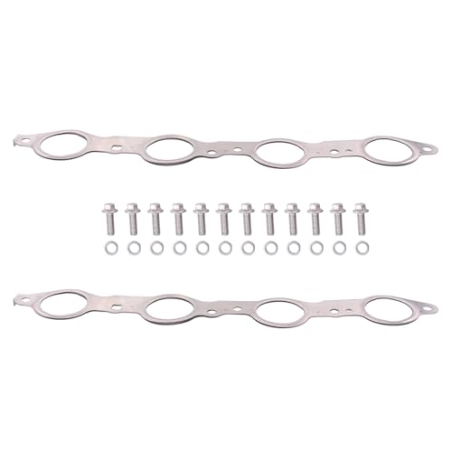 Image of ApplianPar Exhaust Manifold Gasket Bolts Kit for Silverado Sierra Suburban 1500 2500 HD Camaro Caprice Corvette Tahoe Yukon CTS Escalade MLS LQ4 LQ9 LM7 LS1 LS2 LS3 LS6 4.8 5.3 5.7 6.0 6.2