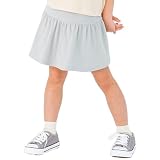 [ever closet] スカート キッズ インナーパンツ付き スカッツ 1分丈 無地 女の子 春 夏 通園 通学 100 グリーン