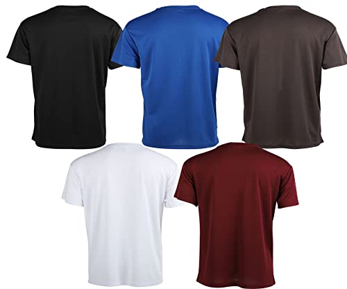 Image of 3 Pack Men's Quick Dry T Shirts Athletic Running Workout Short Sleeve Shirts for Men Active Crew Neck Tops