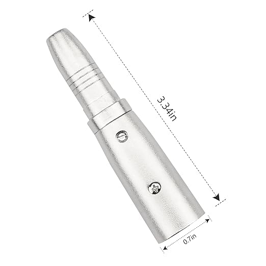 Image of XLR 3 Pin Male to 1 /4 inch 6.35mm Female Socket Audio Adapter-(1 Pcs) XLR Male to 6.35mm 1 /4''TRS Female