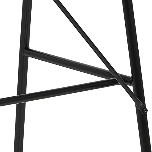 Amazon Brand - Movian Desk, Matte-White Wood Top and Black Base, 100 x 55 x 75 cm