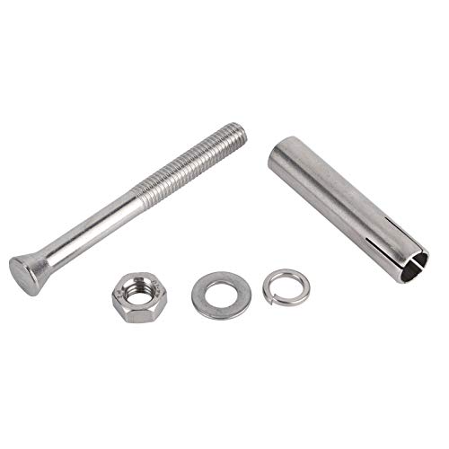 Image of Eujgoov 10Pcs Stainless Steel Expansion Bolts M8x80 Hex Nut Expansion Bolts Anchor Accessories for Home Improvement
