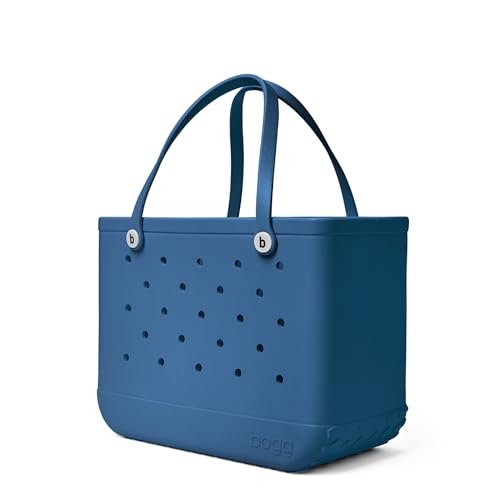 BOGG BAG - Original, Large Tote - Tail Feathers Peacock, White Buttons - 19in L x 9in W x 14in H - Beach, Pool, Boat, Sports - All Purpose EVA - Lightweight, Washable, Durable2