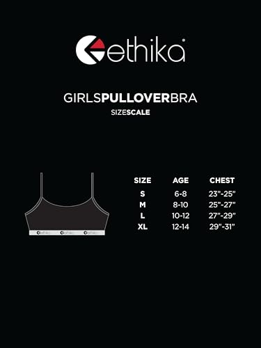 Ethika Girl's Pullover Bra | Midnight Black3