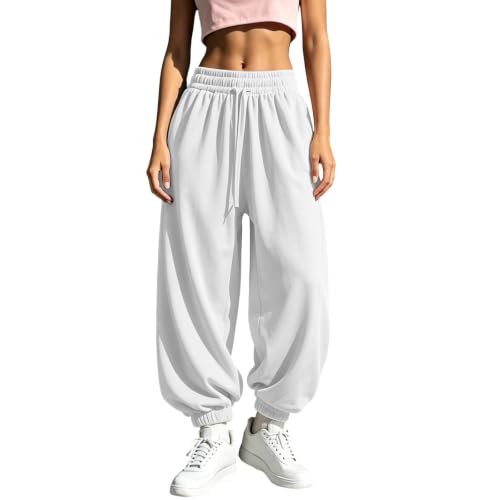 YRAETENM Sweatpants Women Baggy High Waisted Comfy Workout Athletic Joggers