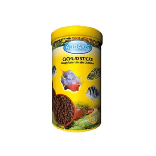 AQUARIS Cichlid Sticks – Nourriture Principale pour Cichlidés – 250ml / 125g – Favorise la Croissance Saine et Renforce Le Système Immunitaire