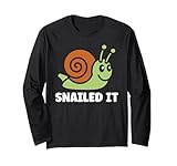 Photo Gallery funny quote snailed it simple cute snail maglia a manica Photo Gallery funny quote snailed it simple cute snail maglia a manica