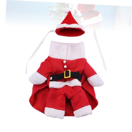 Disfraz para perro Santa de Navidad talla S color rojo miniatura 7