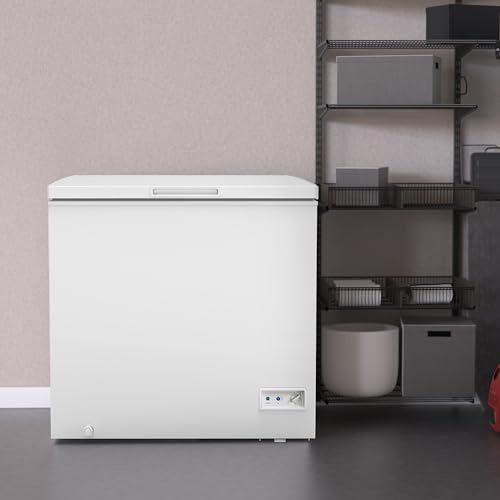 Avanti 7.0 Cu. Ft. Garage Ready Chest Freezer with Flip-Up Lid, Removable Storage Basket, External Temperature Control, Manual Defrost, and Power Indicator Light. 5.0 cu.ft., White on Fridge.com