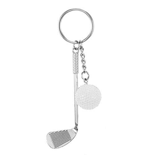 Preisvergleich Produktbild Golfball-schlüsselanhänger Kreative Golfschläger Schlüsselanhänger Anhänger Minimetallgolfschläger Keyrings Geldbeutel-Beutel-Verzierungen