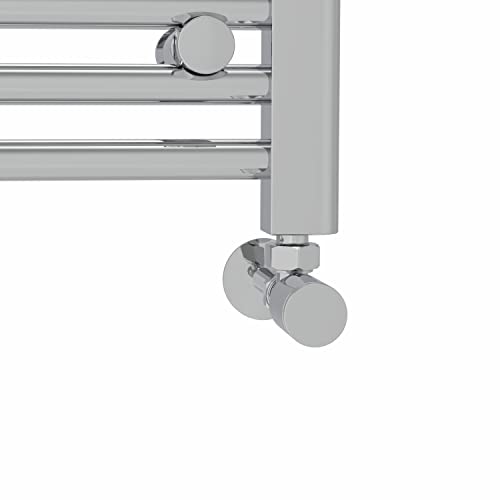 Radiador de baño cromado NRG de diseño exclusivo y líneas rectas de 1400 x 500 mm para hogar 7