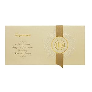 Rico Shop uitnodigingen voor de communie, 10-delig, Zaproszenia Komunijne, na Pierwsza Komunie Swieta Polskie 10 sztuk