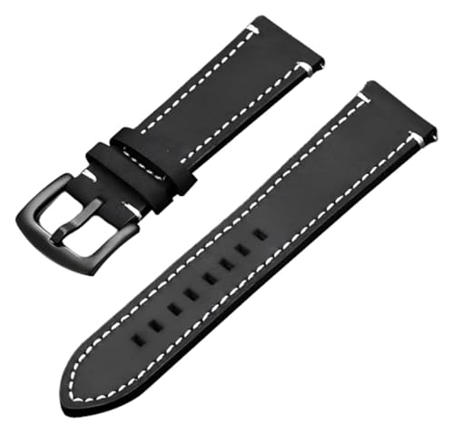 Bracelet montre interchangeable 20mm jaune cuir vintage étanche avec pompes flash