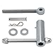 Camotokiit Tailgate Latch Assembly TGL34SBR,TGL3410HDW Steel Latch for Tailgate Closure, Truck Accessories,Silver