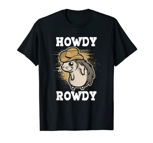 Sombrero de vaquero con diseño de erizo Howdy America USA Western Rodeo Camiseta