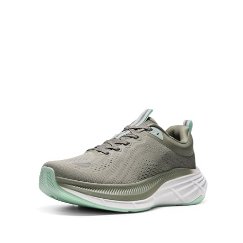 NORTIV 8 Men's Walking Shoes Running Tennis Cushioning ActiveBreeze Non Slip Athletic Gym Workout Comfortable Fashion Sneakers,Size 12,Greyish Green,SNWS246M