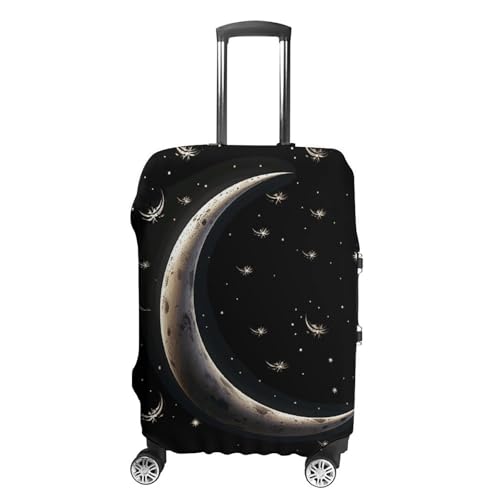 Carry on Luggage Cover Crescent Moon Suitcase Covers for Luggages Tsa Approved Travel Luggage Sleeve Protector Elastic Suitcase Protector Anti-Scratch Washable Fits 19-30 Inch Case -XL