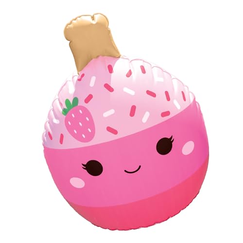 BigMouth x Squishmallows Squishmallows Pama Cake Pop Beach Bobber – Adorable Floating Character for Pool and Beach Fun – Lightweight, Easy to Inflate, Collectible Summer Toy