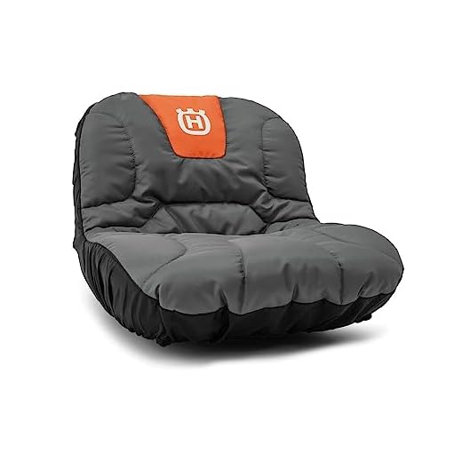 Husqvarna Tractor Seat Cover Riding Mower Accessories, Orange/Gray