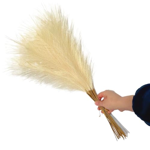 Pampas Grass Large 55cm Artificial Pompous Flower 10pcs miniatura 1