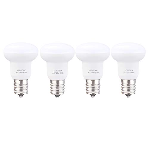 R14 E17 Led Bulb, 3W(25 Watt Incandescent Equivalent), 2700K Warm White Not-Dimmable Intermediate Base Led Light Bulb, 120V, 4 Pack #TOP14
