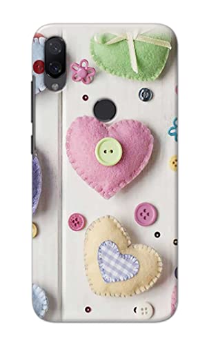 Image of PRINTFIDAA Heart Shape Hard Back Cover for Mi Play Back Cover -(P6) KAT1010