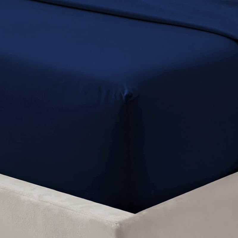 4 x Fitted Sheet 30 cm 12 Inch Deep Pocket - Non Iron Easy Care Soft Brushed Microfibre Fabric Shrinkage and Fade Resistant