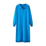 Design : robe en tricot pour femme, col rond, col en V, revers, col montant et autres styles. Manches longues, coupe ajustée, sous le genou, couleur unie, robe midi crayon sexy