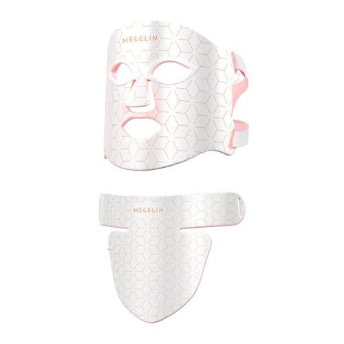 Led Red Light Therapy Face & Neck Mask, 7 Colors Led Light Therap...