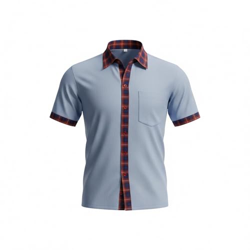 Image of AMBIKA STORES & READYMADES School Uniform for kids | Formal Uniform Shirts for Boys /Girls | Readymade Stitched Shirt for Students