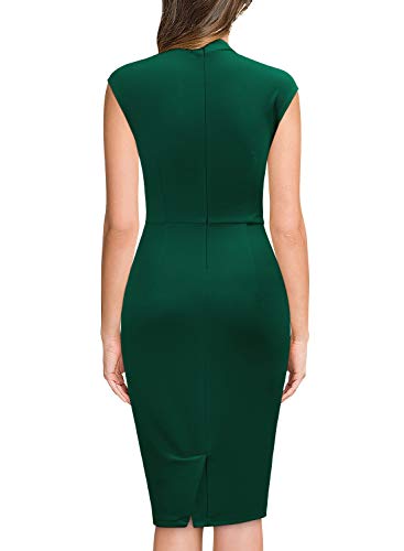 Miusol Women's Business Slim Style Ruffle Work Pencil Dress2