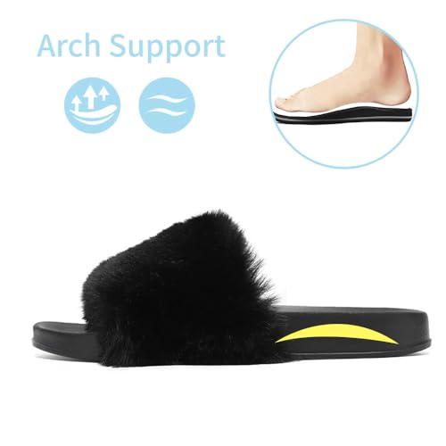 Womens Slides Open Toe House Slippers Comfort Indoor Outdoor Slides Sandals Casual Flats3