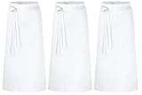 Photo Gallery desermo set di 3 bendaggi da 100 cm x 100 cm (l x b) ✓ grembiule professionale di alta qualità per uomo e donna ✓ 100% puro cotone ✓ (bianco) Photo Gallery desermo set di 3 bendaggi da 100 cm x 100 cm (l x b) ✓ grembiule professionale di alta qualità per uomo e donna ✓ 100% puro cotone ✓ (bianco)