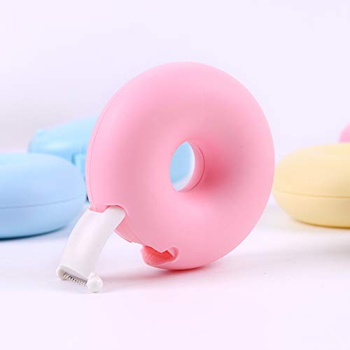 Ipienlee Donut Tape Dispenser With Tape Candy Color Masking Tape Storage Organizer For Office Or School Supply Pack Of 4 #TOP5