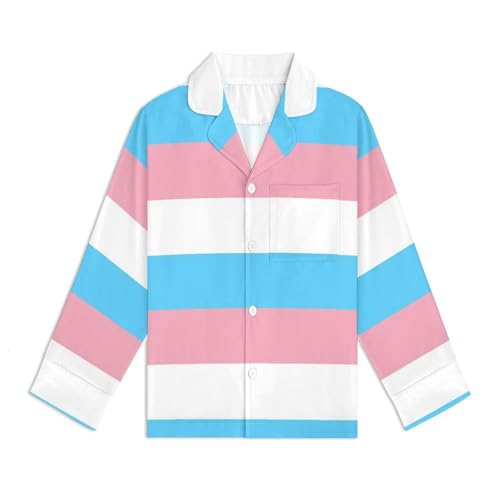 Transgender FlagChildren's Pajama Set Cute Cartoon Home Clothes140CM4