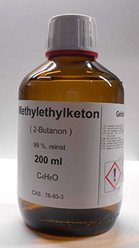Metiletilcetona, 200 ml, MEK, (2-butanona), 99%, como solución para resina de vinilo