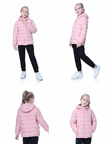 Image of Hooded Puffer Jackets for Boys and Girls - Lightweight and Packable - Autumn and Winter Coat, Warm and Comfy