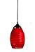 Z-Lite 131G-BN Jazz One Light Mini Pendant, Metal Frame, Brushed Nickel Finish and Green Shade of Glass Material