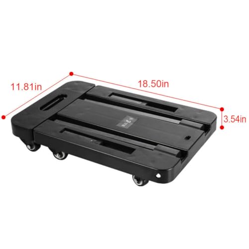 Carro de mano plegable con plataforma para transportar cajas y suministros 3