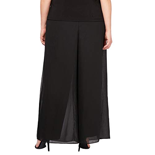 Image of Alex Evenings Womens Plus Size Straight Leg Dress Pant (Plus Petite Sizes) Dress Pants