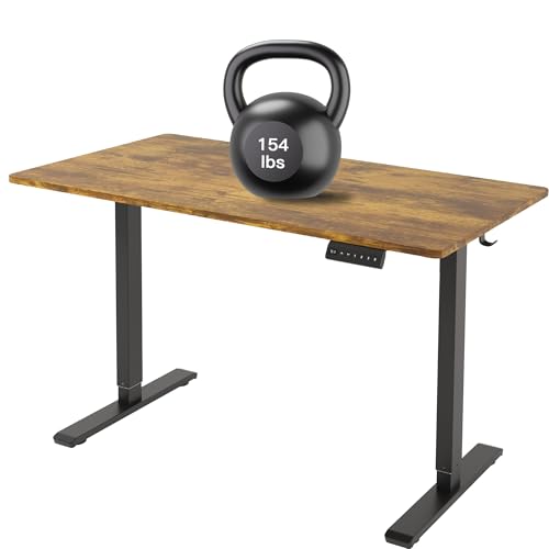Image of Standing Desk Frame, Ergonomic Stand Up Desk Base Workstation with Cable Management Tray, Headphone Hook for Home Office